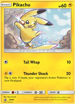 Carte Pikachu SM98 – Promo SM