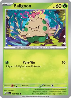 Carte Balignon 003/198 – Écarlate et Violet