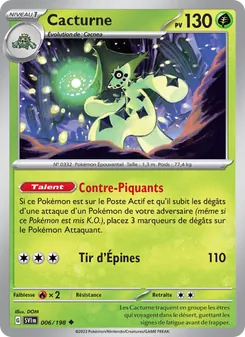 Carte Cacturne 006/198 – Écarlate et Violet