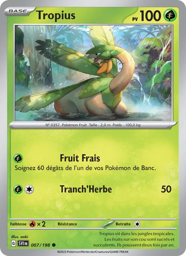 Carte Tropius 007/198 – Écarlate et Violet