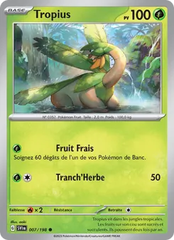 Carte Tropius 007/198 – Écarlate et Violet