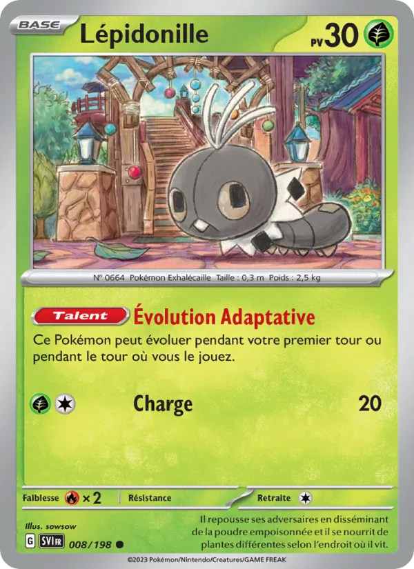 Carte Lépidonille 008/198 – Écarlate et Violet