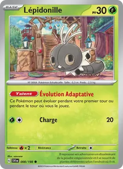 Carte Lépidonille 008/198 – Écarlate et Violet