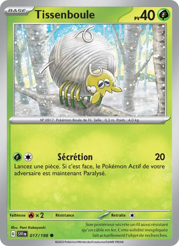 Carte Tissenboule 017/198 – Écarlate et Violet