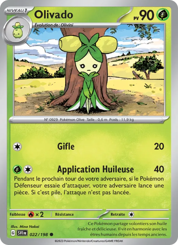 Carte Olivado 022/198 – Écarlate et Violet
