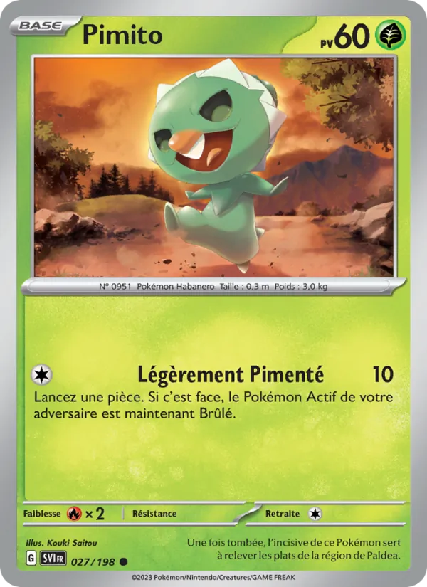 Carte Pimito 027/198 – Écarlate et Violet