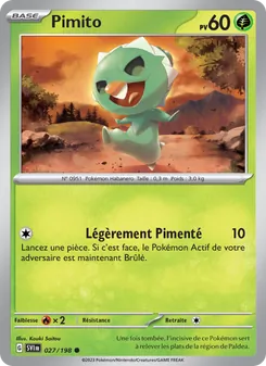 Carte Pimito 027/198 – Écarlate et Violet