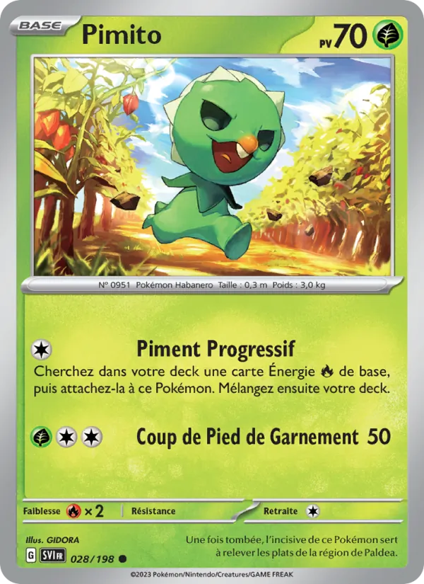 Carte Pimito 028/198 – Écarlate et Violet