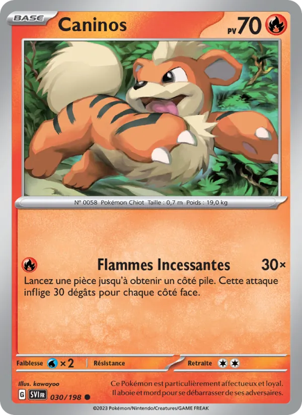 Carte Caninos 030/198 – Écarlate et Violet