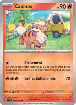 Carte Caninos 031/198 – Écarlate et Violet