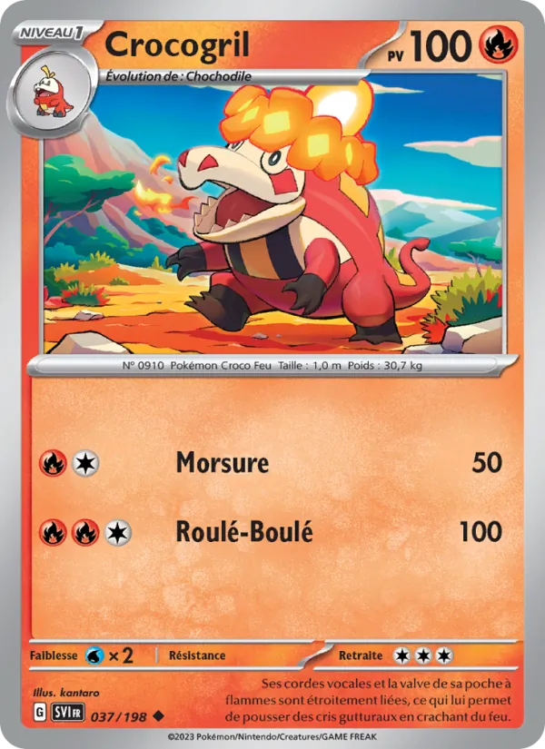 Carte Crocogril 037/198 – Écarlate et Violet