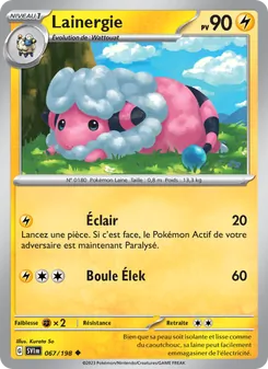 Carte Lainergie 067/198 – Écarlate et Violet