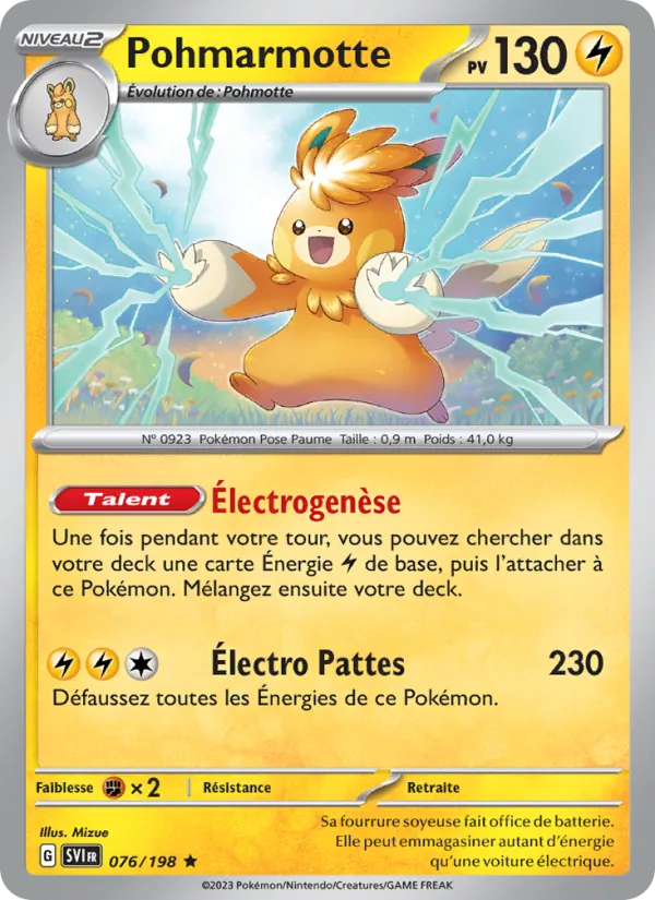 Carte Pohmarmotte 076/198 – Écarlate et Violet