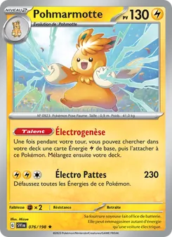 Carte Pohmarmotte 076/198 – Écarlate et Violet