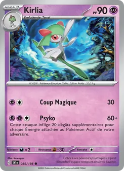 Carte Kirlia 085/198 – Écarlate et Violet