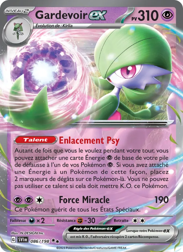 Carte Gardevoir-ex 086/198 – Écarlate et Violet