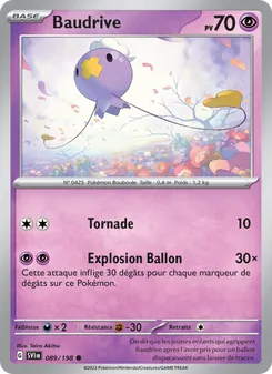 Carte Baudrive 089/198 – Écarlate et Violet