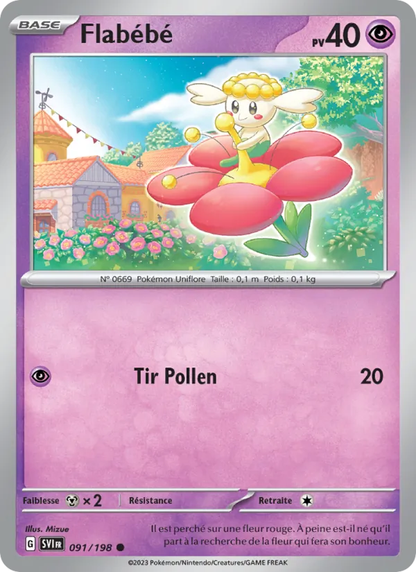 Carte Flabébé 091/198 – Écarlate et Violet