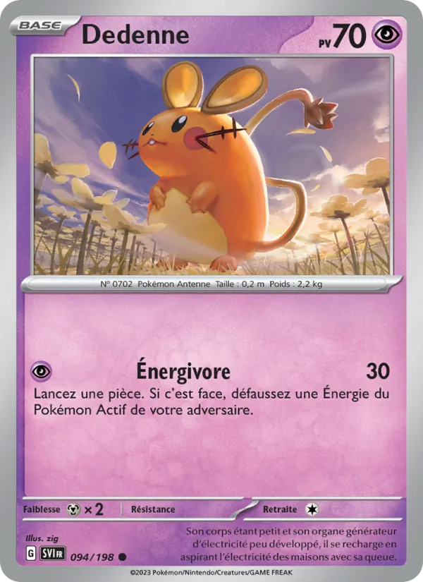 Carte Dedenne 094/198 – Écarlate et Violet