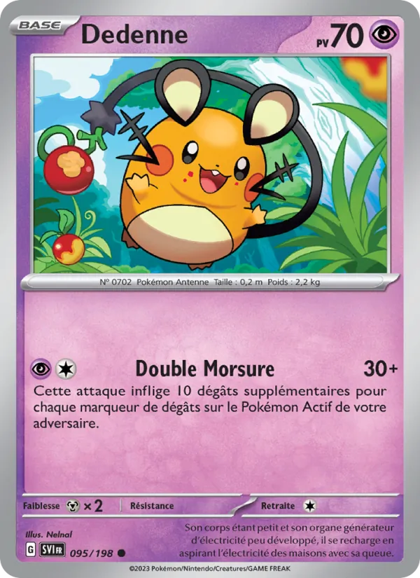 Carte Dedenne 095/198 – Écarlate et Violet
