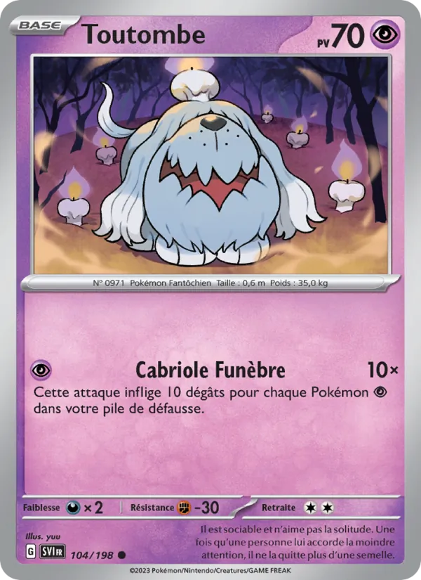Carte Toutombe 104/198 – Écarlate et Violet