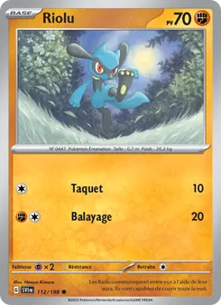 Carte Riolu 112/198 – Écarlate et Violet