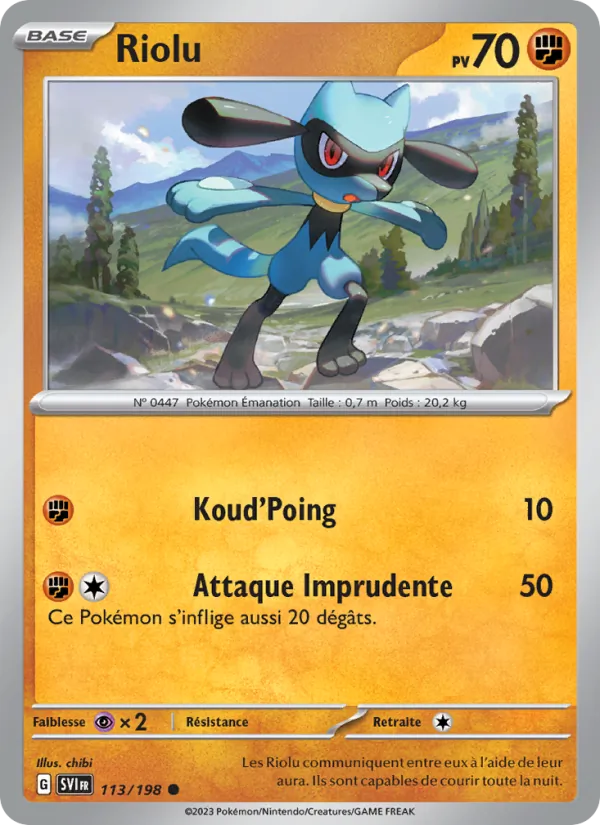 Carte Riolu 113/198 – Écarlate et Violet
