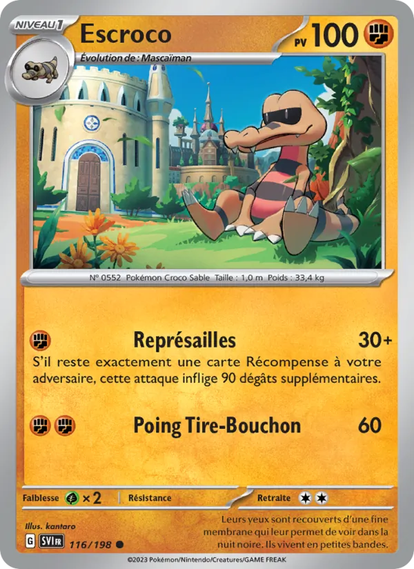 Carte Escroco 116/198 – Écarlate et Violet