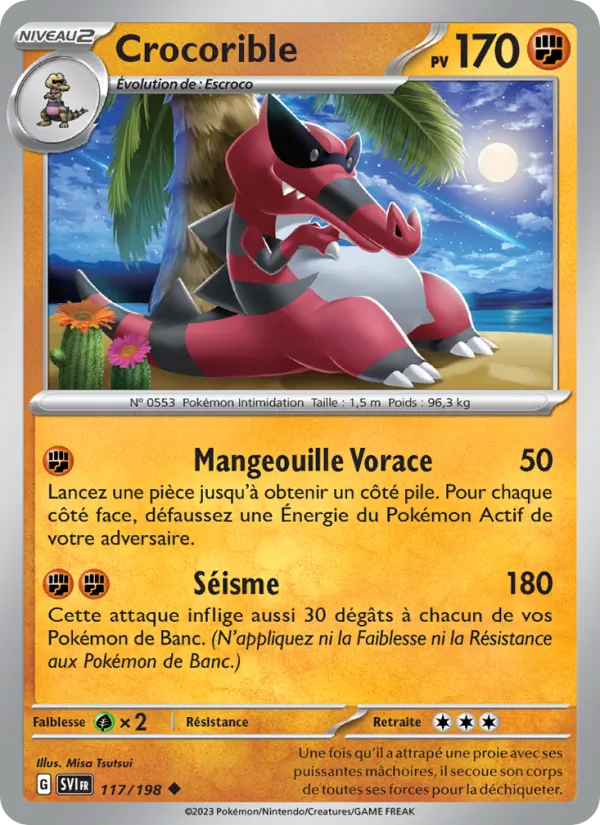 Carte Crocorible 117/198 – Écarlate et Violet