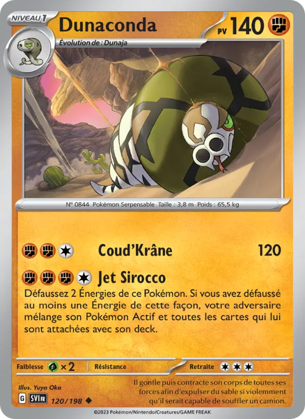 Carte Dunaconda 120/198 – Écarlate et Violet