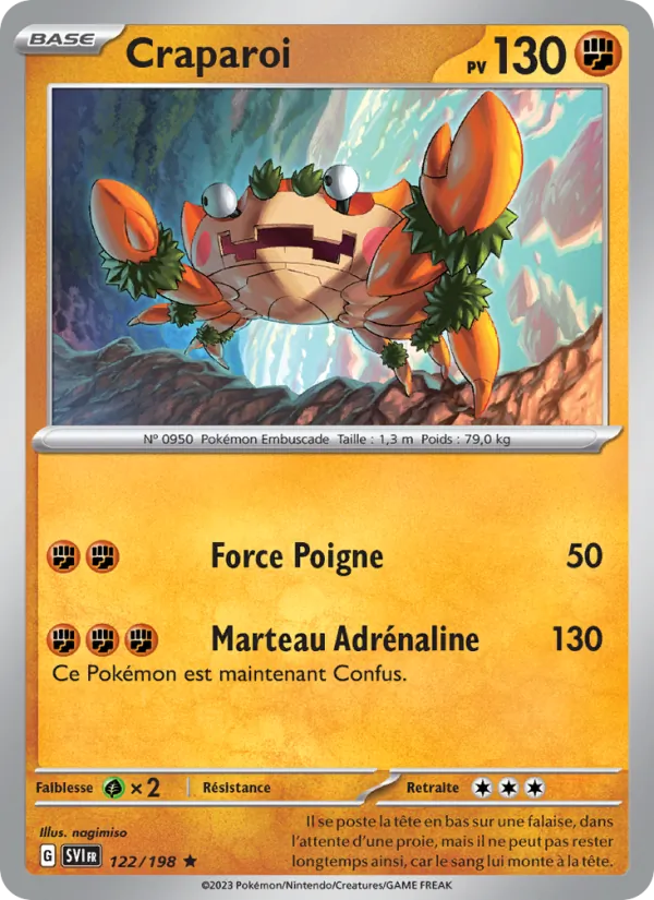 Carte Craparoi 122/198 – Écarlate et Violet