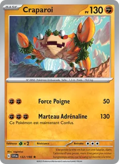 Carte Craparoi 122/198 – Écarlate et Violet