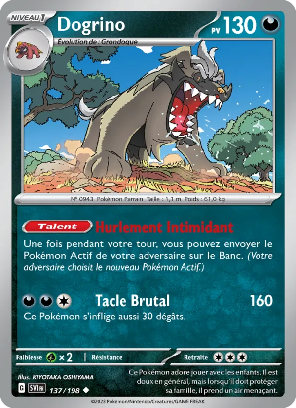 Carte Dogrino 137/198 – Écarlate et Violet