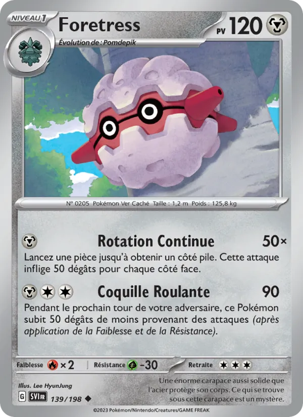 Carte Foretress 139/198 – Écarlate et Violet