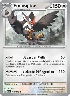 Carte Étouraptor 150/198 – Écarlate et Violet