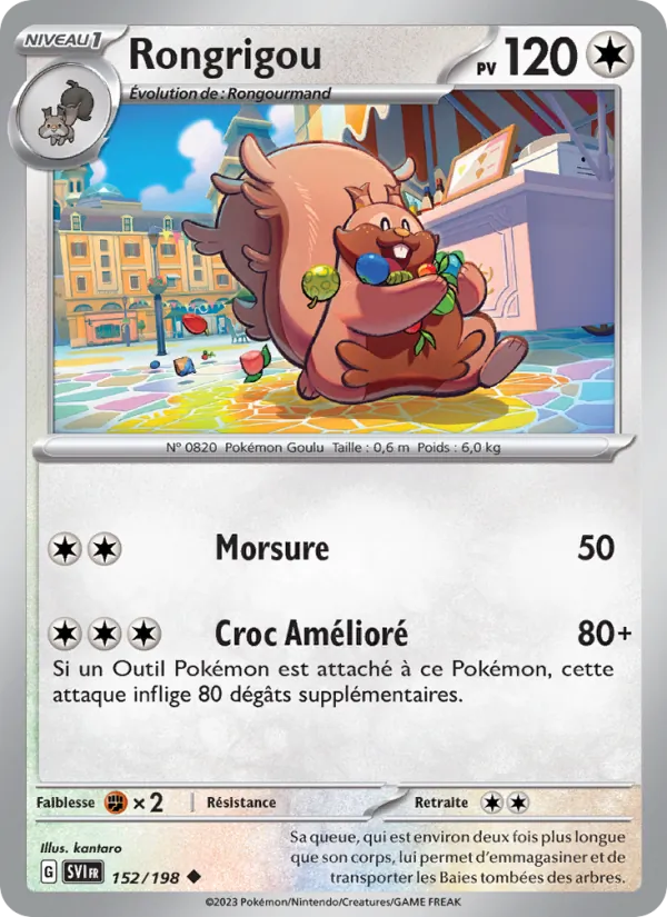 Carte Rongrigou 152/198 – Écarlate et Violet