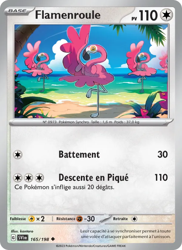 Carte Flamenroule 165/198 – Écarlate et Violet