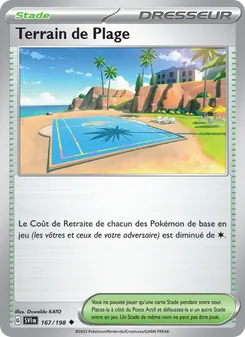 Carte Terrain de Plage 167/198 – Écarlate et Violet