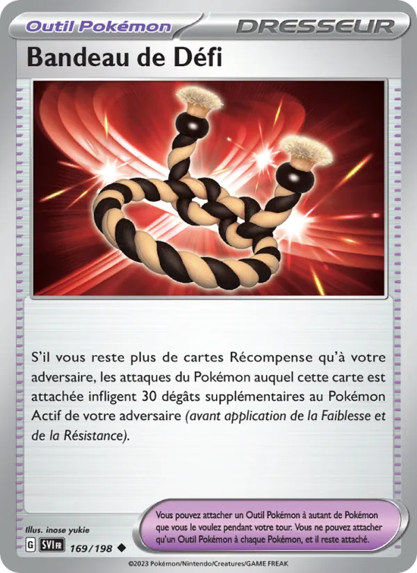 Carte Bandeau de Défi 169/198 – Écarlate et Violet