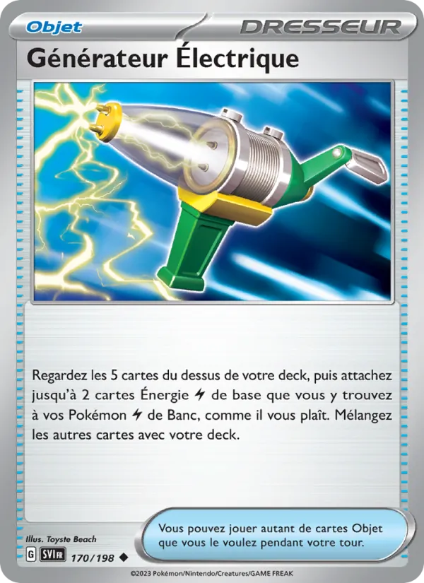 Carte Générateur Électrique 170/198 – Écarlate et Violet
