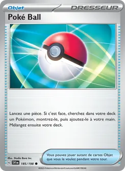 Carte Poké Ball 185/198 – Écarlate et Violet