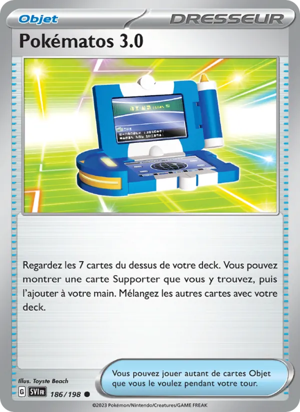 Carte Pokématos 3.0 186/198 – Écarlate et Violet