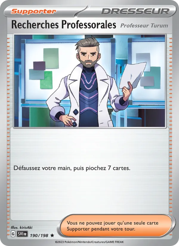 Carte Recherches Professorales 190/198 – Écarlate et Violet