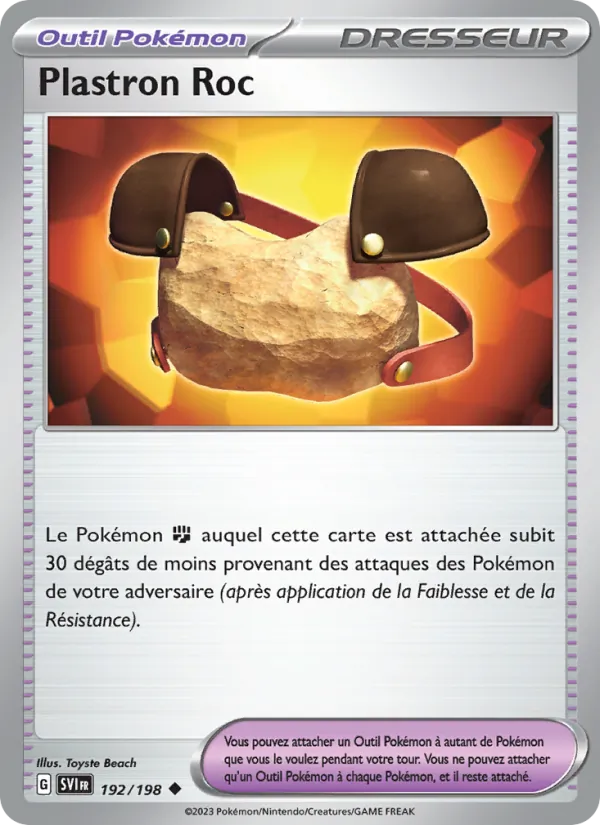 Carte Plastron Roc 192/198 – Écarlate et Violet