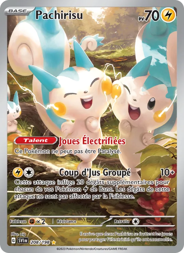 Carte Pachirisu 208/198 – Écarlate et Violet