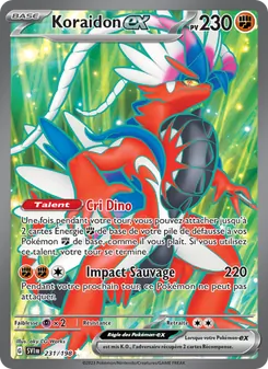 Carte Koraidon-ex 231/198 – Écarlate et Violet