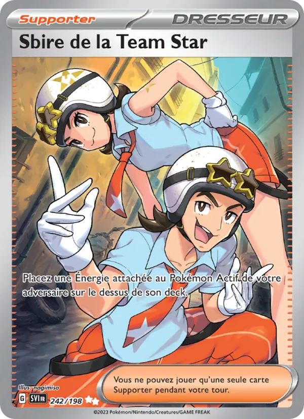 Carte Sbire de la Team Star 242/198 – Écarlate et Violet