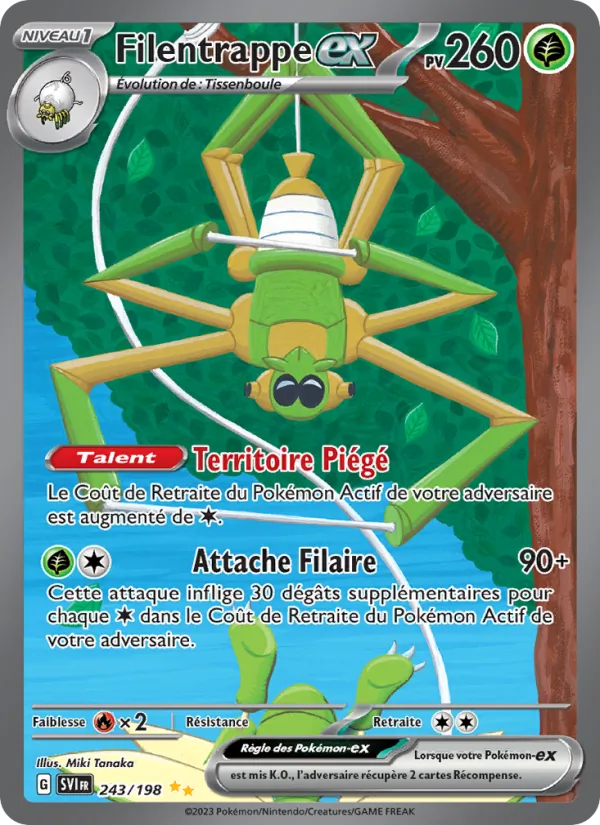 Carte Filentrappe-ex 243/198 – Écarlate et Violet