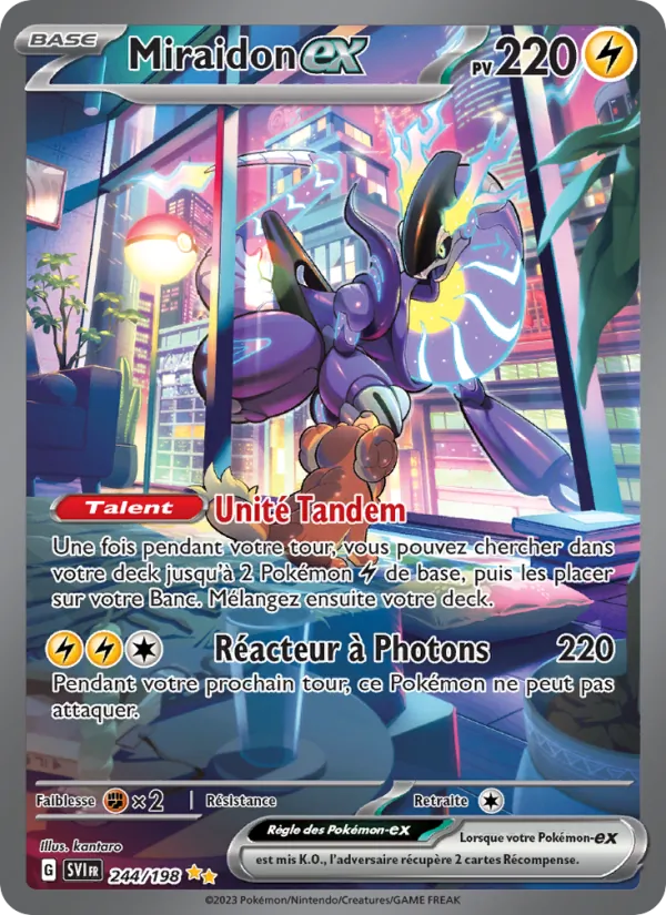 Carte Miraidon-ex 244/198 – Écarlate et Violet