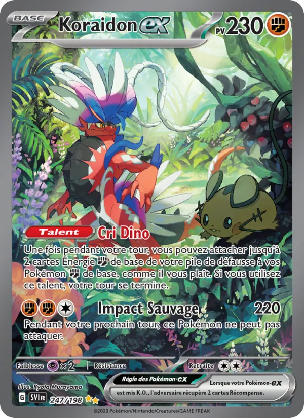Carte Koraidon-ex 247/198 – Écarlate et Violet